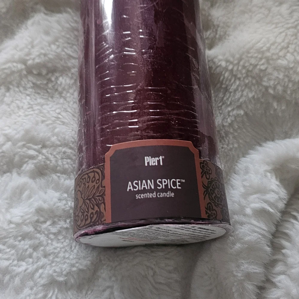 Pier 1 Burgundy Asian Spice Candle